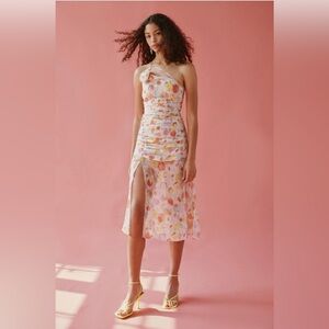 NWT For Love and Lemons Desmona Midi Dress in Tulip pattern